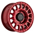 thumbnail image 2 of Black Rhino Powersports Flow Formed Aluminum Rim BLSND 15X7 4X137 C-RED 51MM, 1570SND514136R06A, 2 of 4