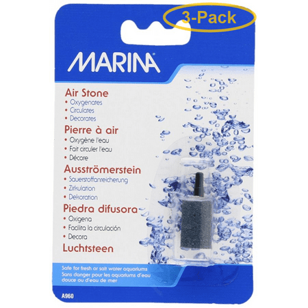 Marina Aqua Fizzz Aquarium Air Stone 1 Cylinder Air Stone (1 Pack) - Pack of 3