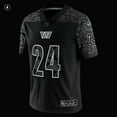 thumbnail image 4 of Men's Nike Antonio Gibson Black Washington Commanders RFLCTV Limited Jersey, 4 of 6