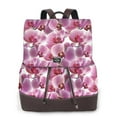 thumbnail image 1 of Easygdp Orchids Flowers Mochila de Cuero para Mujeres, Bolso de Hombro, Bolsos de Mano de Moda para Trabajo y Viajes, 1 of 4