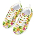 thumbnail image 3 of Pzuqiu Tropical Pineapple with Hibiscus Flower Pattern Kids Sneakers Ultralight Tennis Shoes Breathable Mesh Shoes Size 12, 3 of 7