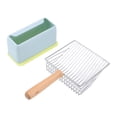 thumbnail image 1 of Cat Poop Shovel Multipurpose Stainless Steel Body Durable Rust Resistant Efficient Cat Litter Sifter, 1 of 9