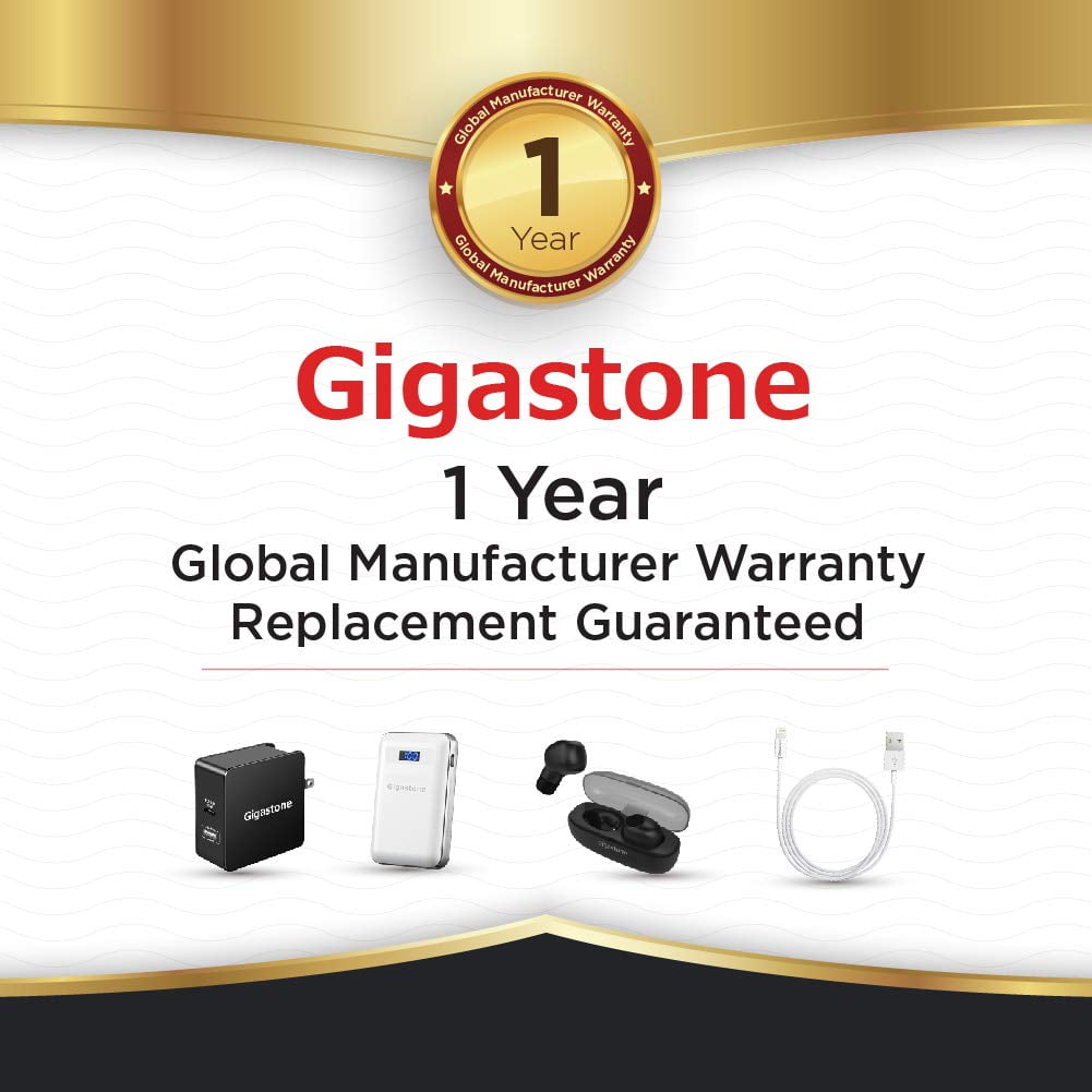 Gigastone Bluetooth Headphones Over Ear, Hi-Fi Stereo Wireless Headset Foldable Soft Earmuffs Around Ear Built-in Mic Wired Mode Compatible with Apple iPhone, Android Phones, PC, Good Looking