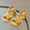 Yellow, variant on AOOCHASLIY Black and Friday Kids Shoes Summer Baby Girls' Sandals New Fashion Slip Beach Shoes Peep Toe Braid Sandals