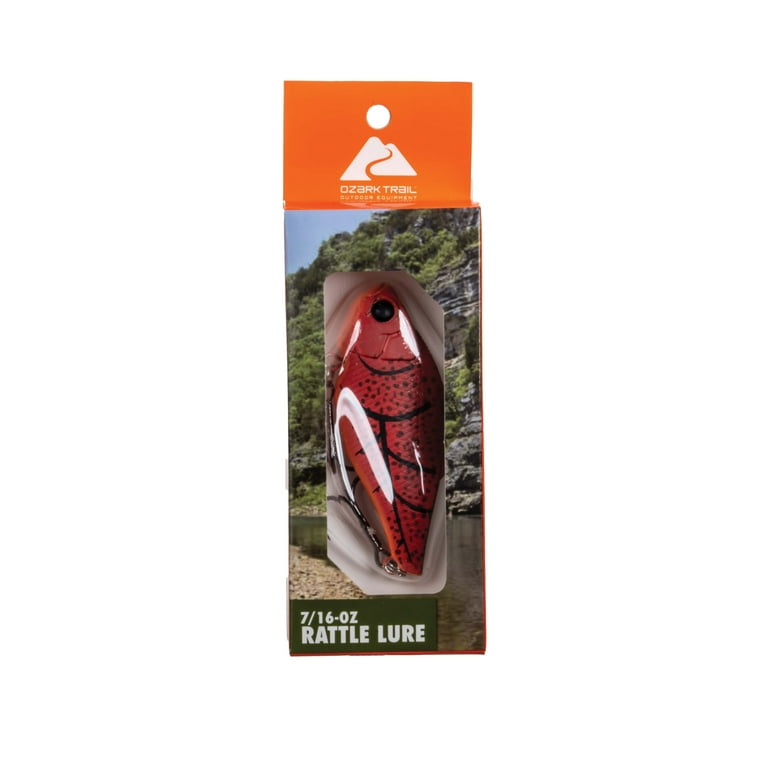 2 pack) Ozark Trail Freshwater Rattle Fishing Lure, Crawfish Boil