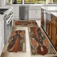 thumbnail image 6 of Kitchen Rugs Sets of 3 Non Slip Washable Kitchen Mats for Floor, Waterproof Kitchen Runner Rug, Floor Mat Carpet for Entryway, Laundry, Sink, Hallway, Bathroom, 6 of 12