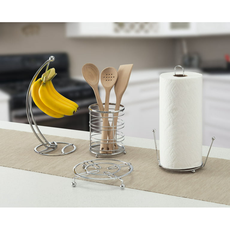Kitchen Details Chrome Metal Freestanding Paper Towel Holder in the Paper  Towel Holders department at