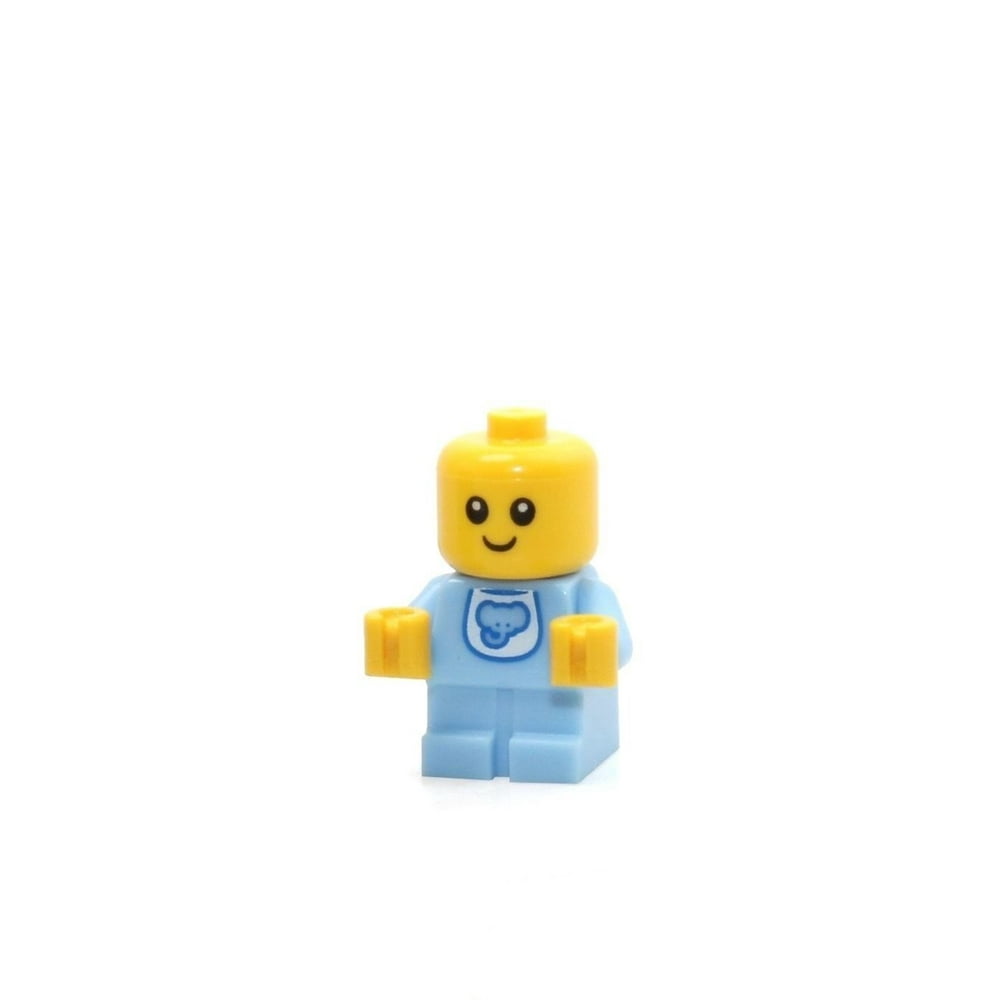 LEGO Baby in Bright Light Blue Onsie with Elephant Bib Minifigure [Loose]