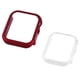 thumbnail image 1 of 2 Pack Compatible for Apple Watch Case 41mm [NO Screen Protector] Series 8 Series 7, Hard PC Bumper Case Protective Cover Frame Compatible for iWatch 41mm,cola red + transparent, 1 of 5