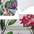 thumbnail image 6 of Floral Shower Curtain Flower Shower Curtain for Bathroom Colorful Plant Botanical Wildflower Flowered Shower Curtains with 12 Hooks Decorative Fabric Leaf Greenery, 72" W x 72" H, 6 of 6