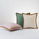 thumbnail image 2 of Funda de almohada de lino y algodón de imitación de color sólido, funda de cojín con ribete de cuerda de lino, funda de almohada para sofá, funda de almohada para mesita de noche, 2 of 5