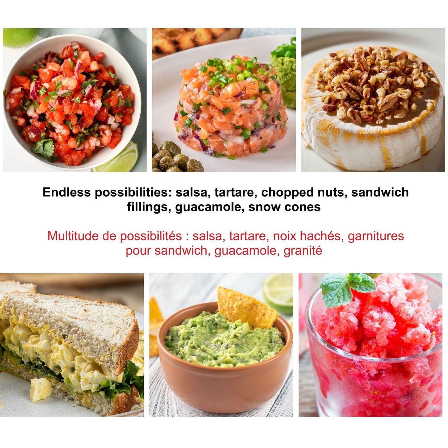 Starfrit Hachoir manuel à corde Contenant de 900ml