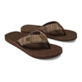 thumbnail image 3 of COBIAN Adult Male Zarape Flip Flop Sandals, Color: Brown, Size: 12 (ZAP24-200-12), 3 of 7