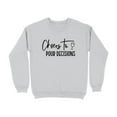 thumbnail image 4 of Cheers to Pour Decisions Wine Lover Sweatshirt (White, XL), 4 of 14