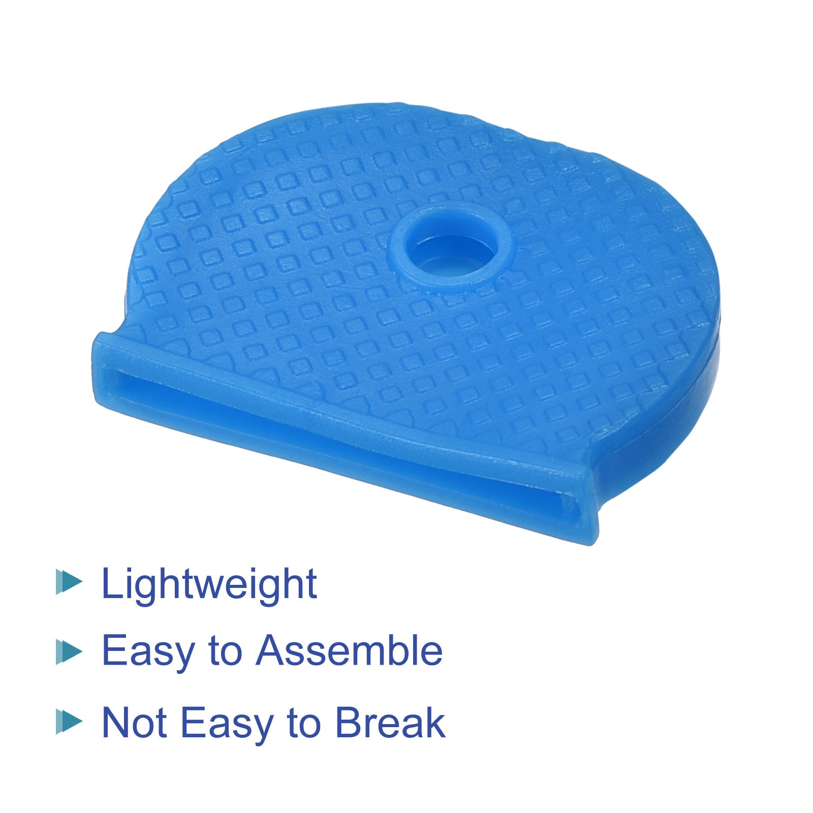 Unique Bargains Key Cap Cover Tags Keys Identifier Label ID Silicone Sleeve Blue