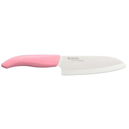 Kyocera 5.5 Inch Ceramic - Kyocera Revolution Ceramic 5.5 Inch Santoku Knife Pink