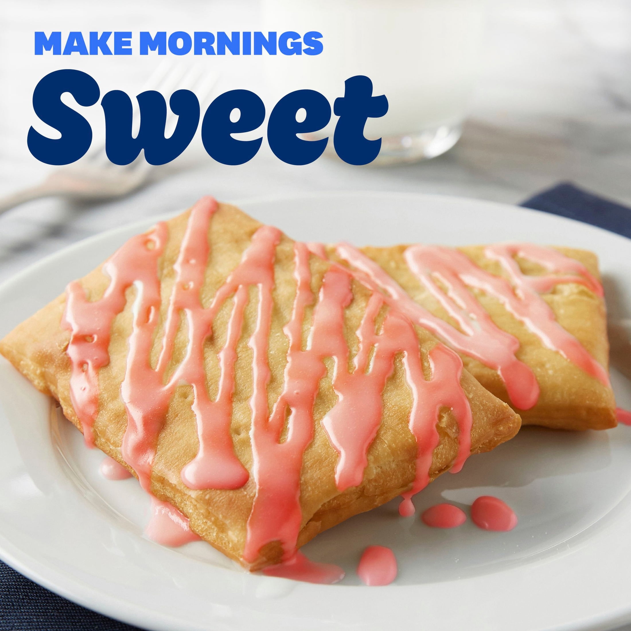 Pillsbury Toaster Strudel Mixed Berry Frozen Pastries with Strawberry Icing, 6 Ct, 11.7 oz