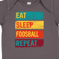 thumbnail image 4 of Inktastic Foosball Funny Eat Sleep Foosball Repeat Quote Boys or Girls Baby Bodysuit, 4 of 5