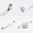 thumbnail image 6 of 4-Piece Brushed Nickel Bathroom Hardware Accessory Set Including Towel Bar Toilet Paper Holder, 6 of 6