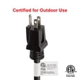 thumbnail image 4 of Clear Power 16/3 SJTW 8 ft Extension Cord, Weather Resistant & Flame Retardant, Black, CP10122, 4 of 8