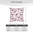thumbnail image 2 of KLL Pineapple Flamingo Decorative Throw Pillow Covers Velvet Soft for Couch Sofa Bedroom Living Room Outdoor (No pillow core)- 16"x16", 2 of 5