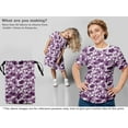 thumbnail image 5 of oneOone Silk Tabby Dusty Purple Fabric Abstract Diy Clothing Quilting Fabric Print Fabric By Yard 42 Inch Wide, 5 of 5