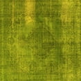 thumbnail image 1 of Ahgly Company Machine Washable Indoor Square Oriental Yellow Industrial Area Rugs, 7' Square, 1 of 4