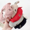 thumbnail image 3 of Pet Dog Knitted Beanie Ear Hat Cover Warm Cap, 3 of 5