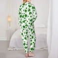 thumbnail image 5 of Bingfone Womens Pajama Sets St Patrick'S Day4 Print,Long Sleeve Loungewear Pajamas Set-Xx-Large, 5 of 9