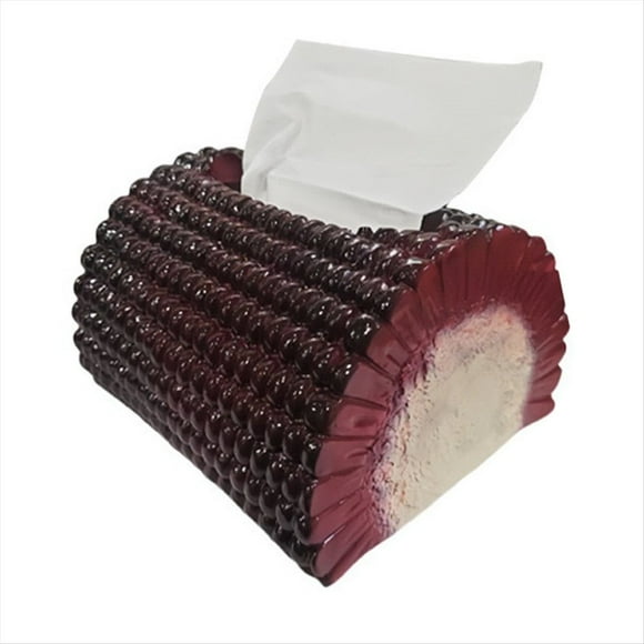 Accesorios para Cajas Pañuelos Mazorca Maíz Simulación, Caja Pañuelos Maíz Resina, Suministros para Fiestas Otoño, Decoración del Hogar, Decoración Cocina