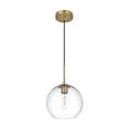 thumbnail image 4 of Living District Baxter 10 Inch Pendant Clear Shade in Satin Gold, 4 of 10