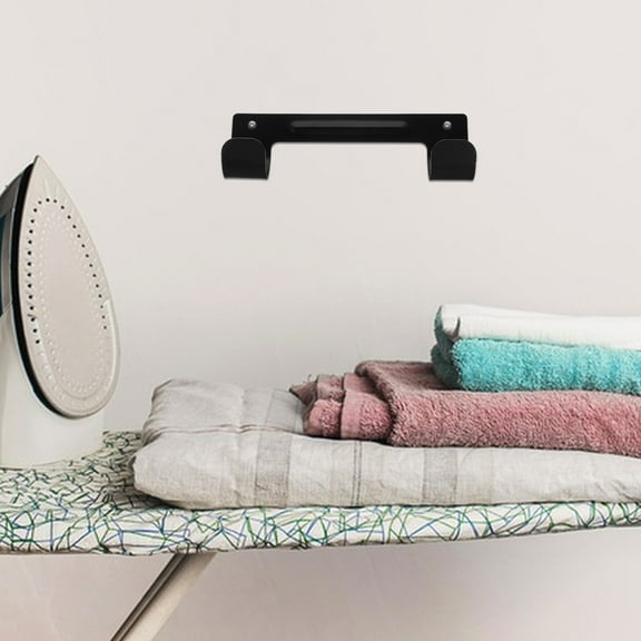 STOBOK Space Saving Wall Mounted Ironing Board Holder with Sturdy Iron and Antislip Features
