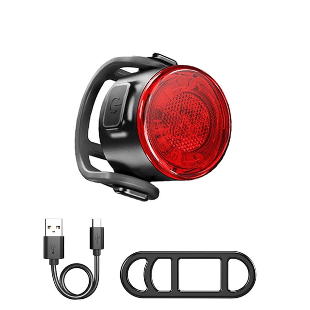 SUTENGDA 1 set USB Rechargeable Bike Light Set - Front Headlight and Back Taillight for Safe Night Cycling - Portable and Rotatable Bicycle Lighting Accessories