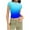Blue Womens Tops, variant on Crop Tops for Women Y2K Juniors T-Shirt Casual Leisure Short Sleeve Crewneck Pullover Layering Top