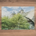 thumbnail image 6 of Ambesonne Wizard Jigsaw Puzzle Durable Cardboard, Witchcraft Castle Japan, 1000 pcs, Green Blue Beige, 6 of 6