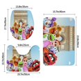 thumbnail image 3 of Los Pequeños Muppets Juego de 3 alfombras de baño de coral fleece: tapete de baño + alfombra de inodoro en forma de U + funda de tapa de inodoro en forma de O, 3 of 6