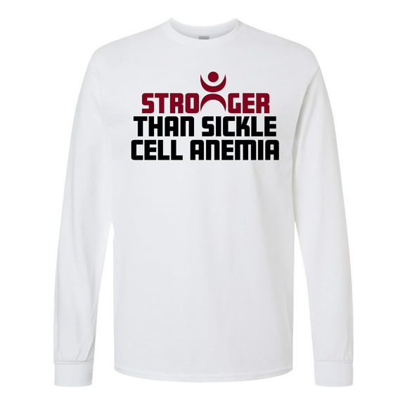 Inktastic Stronger Than Sickle Cell Anemia Long Sleeve T-Shirt