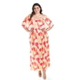 thumbnail image 1 of Vestido plisado Roman Fashion 2319 Talla Extra Naranja, 1 of 6