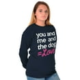 thumbnail image 5 of You Me Dog Love Cute Pet Owner Family Women's Long Sleeve T Shirt Brisco Brands S, 5 of 5
