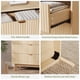 thumbnail image 3 of Mid - century fluted natural wood 3 - cajón cómoda chest of cajones, 3 of 6
