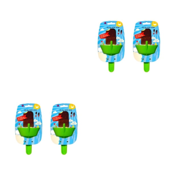 Cateissary 2 soportes para paletas, soporte para crema, cuentagotas multiusos, accesorios para el hogar, molde sin fugas, soporte congelado verde Verde 2piezas