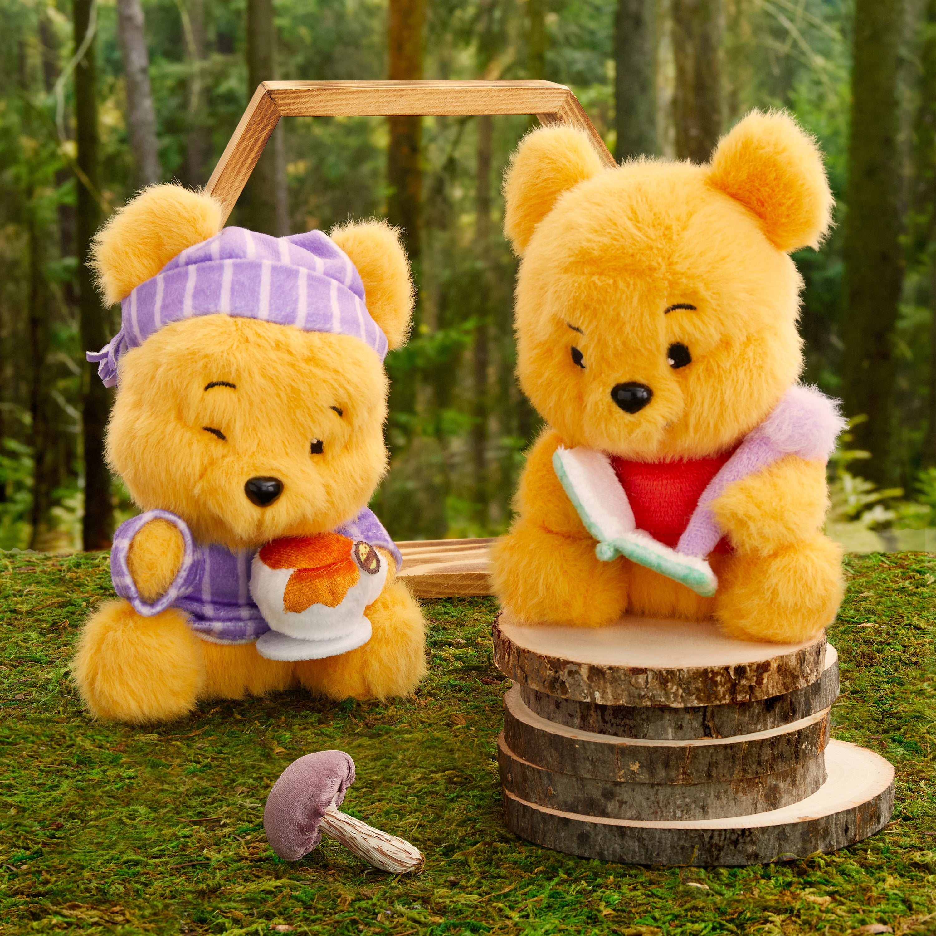 HAPPY HAUL Disney Winnie the Pooh Hunny Hugs Capsule Plush Collectible, Honey Pot Blind Capsule Surprise, 5.5 in Stuffed Toy, Short-Run Drop, Ages 8+