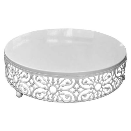 

Zhiyuan Vintage Cake Stand Hollowed Carving Decor Metal Exquisite Cupcake Serving Round Plate Holder for Kitchen
