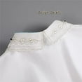 thumbnail image 4 of LoudSung False Collar Detachable Half Shirt Blouse Embroidery Floral Lace Dickey Fake Collar Elegant for Women Girls, 4 of 7