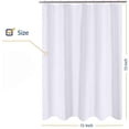NIUTA Shower Liner, Standard Shower Curtain Liner Fabric 72 x 72 inch ...