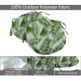 thumbnail image 2 of Vargottam Indoor/Outdoor Round Bistro Chair Cushions Block Print 15-Inch Bistro Chair Pads Waterproof Seat Chair Cushion For Home/Office- Set Of 2 (White), 2 of 7