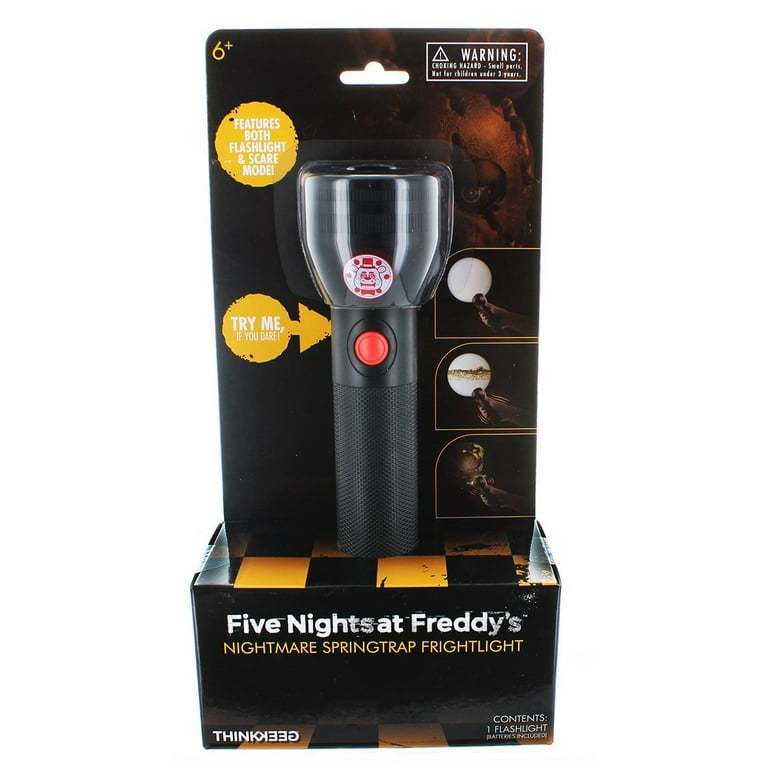 ThinkGeek Five Nights at Freddy's Flashlight Nightmare Freddy Fazbear Jump  Scare : : DIY & Tools