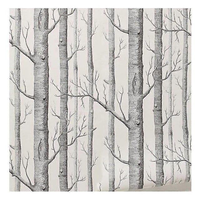 Birch Tree Wallpaper Modern Decor Wall Paper Roll Forest Wood Wallpapers for Bedroom Living Room