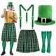 thumbnail image 5 of 2026 Saint Patrick's Day Costume Set Over Knee Socks Plaids Apron for Man Adult-Good, 5 of 5