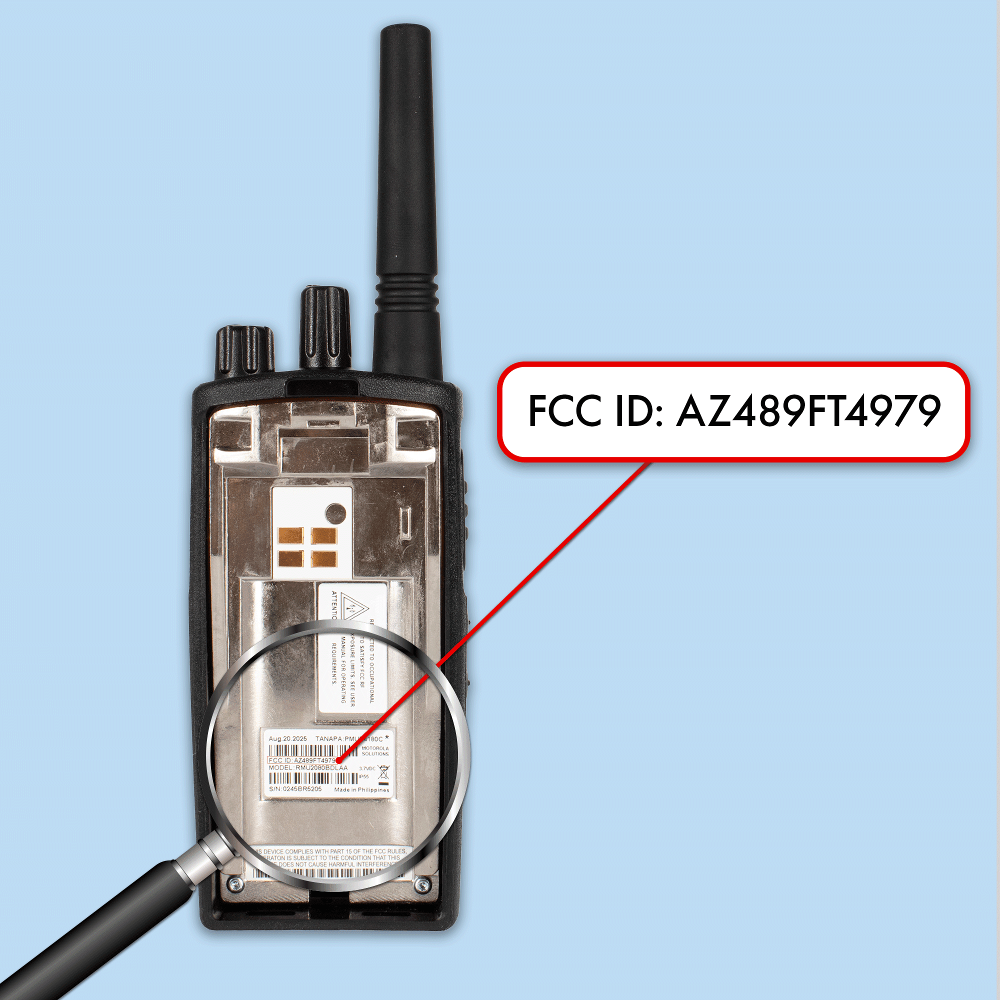 6 Pack of Motorola RMU2080D Two way Radio Walkie Talkies